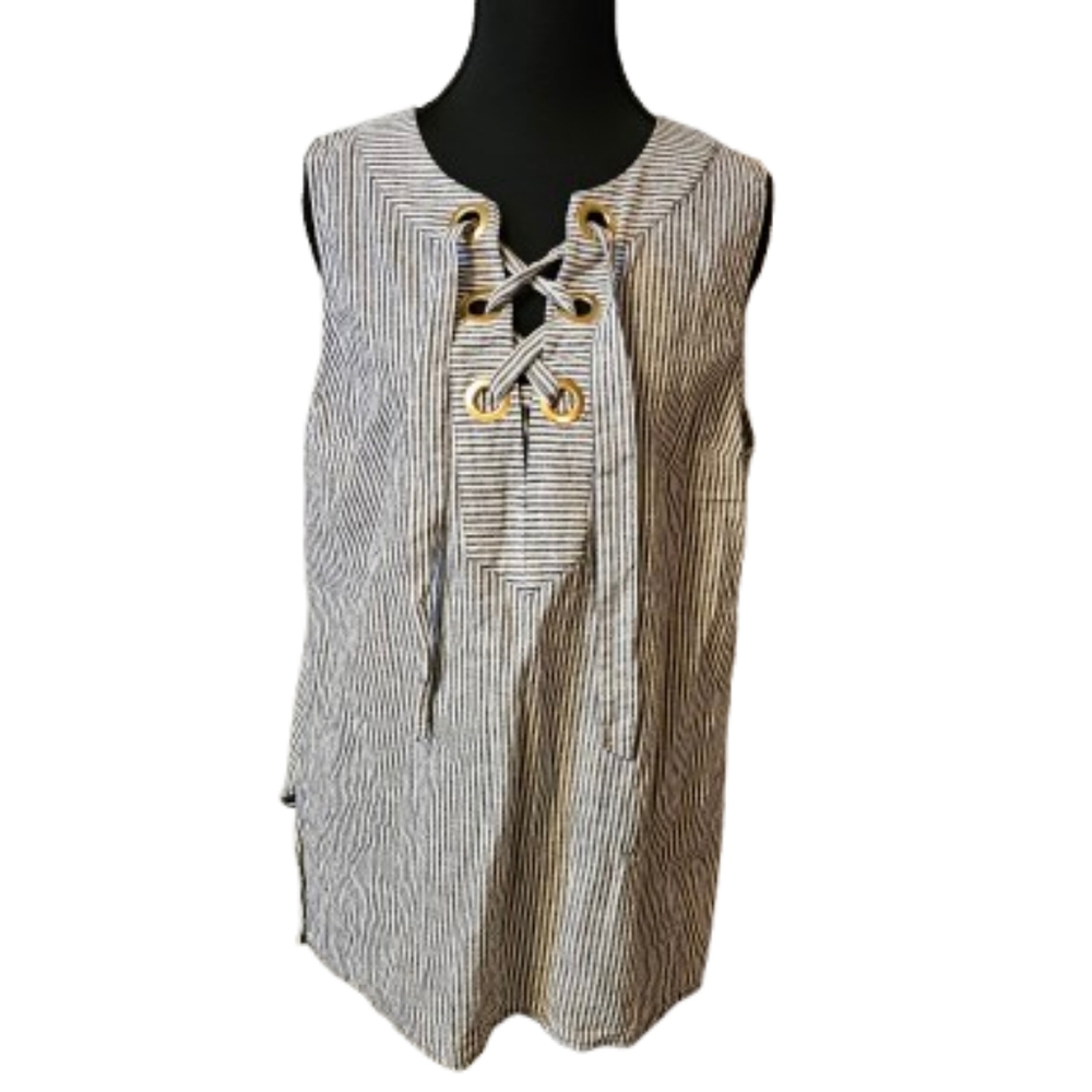 Michael Kors Women's Large Sleevess Top